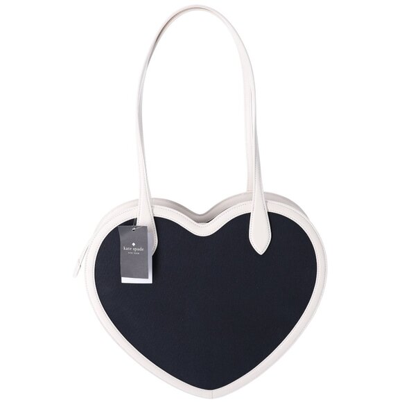 Kate Spade Rainbow Collection Love Shack Heart Tote Blue Multi Logo - Picture 3 of 5